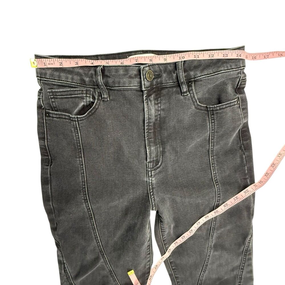 Altard State Hidden Flare Bell Bottom Jeans Women 30 Black Stretch Retro 70's - Picture 8 of 12